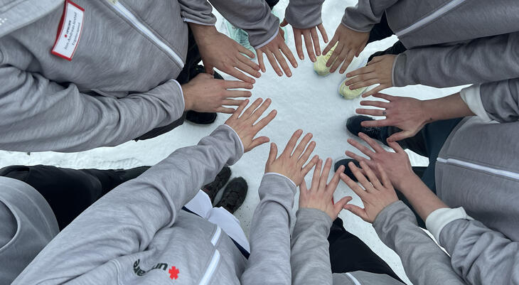 Gruppe med hender Gruppe med hender