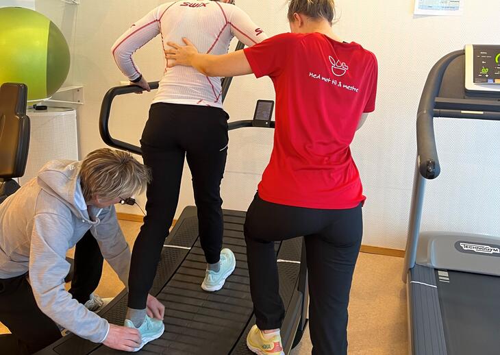 Trening med bistand på mølle